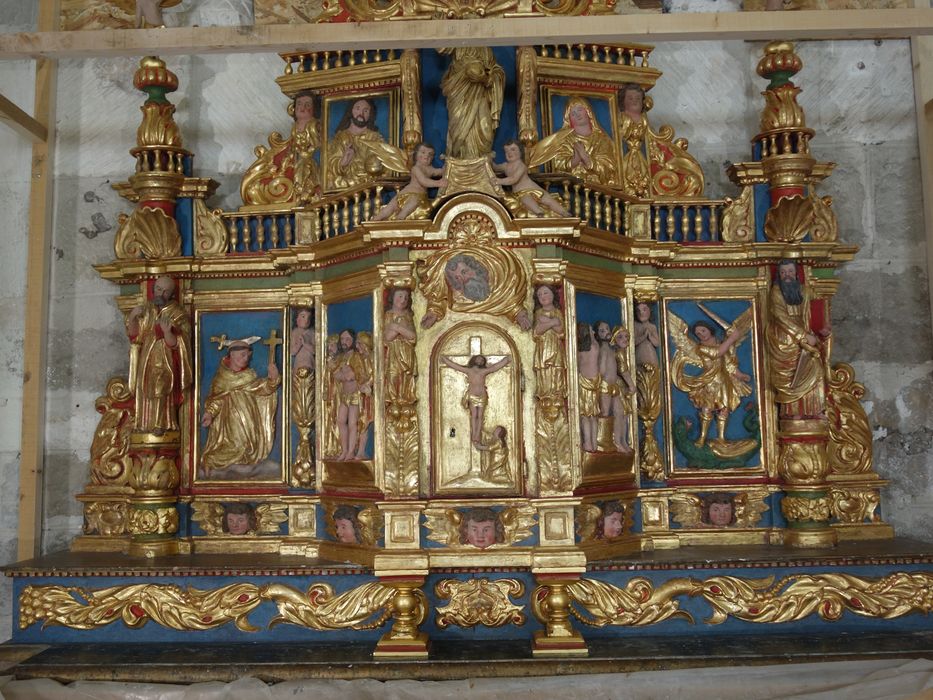 tabernacle du maître-autel, vue partielle