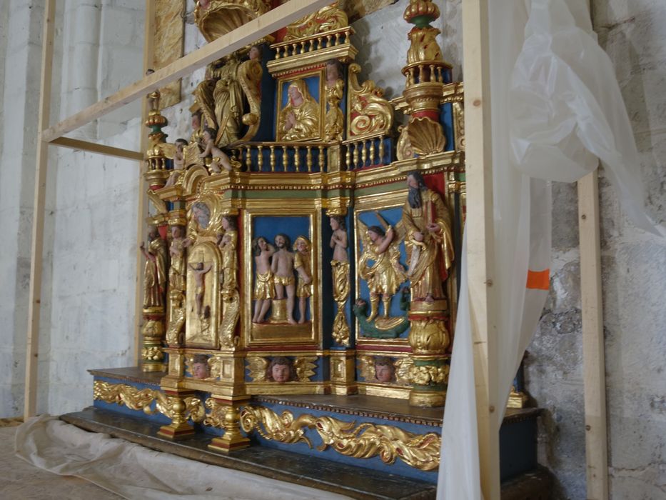 tabernacle du maître-autel, vue partielle