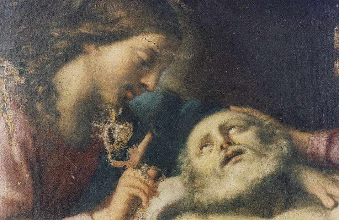 tableau : Mort de Saint Joseph, détail