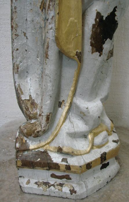 statue : Vierge à l'Enfant, détail