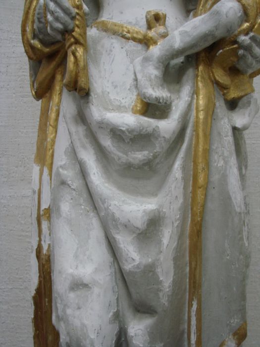 statue : Vierge à l'Enfant, détail