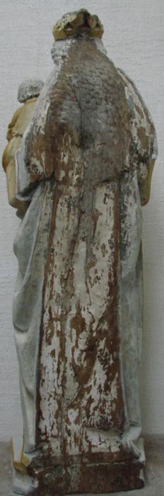 statue : Vierge à l'Enfant, revers