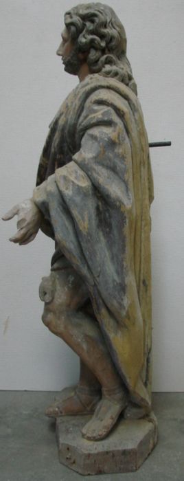 statue : Saint Roch, profil gauche