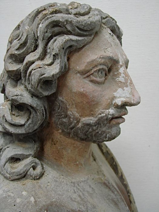 statue : Saint Roch, profil droit