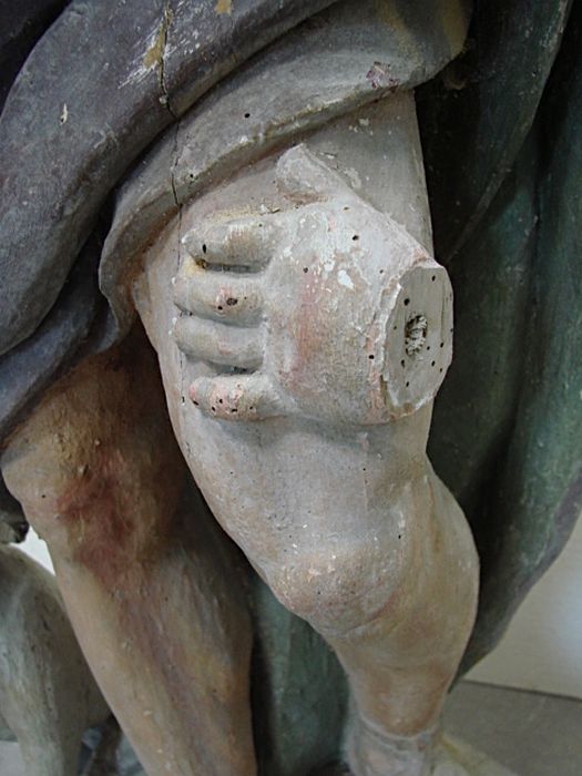 statue : Saint Roch, détail