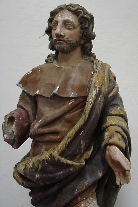 statue : Saint Roch, vue partielle