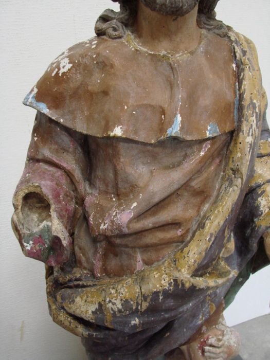 statue : Saint Roch, détail