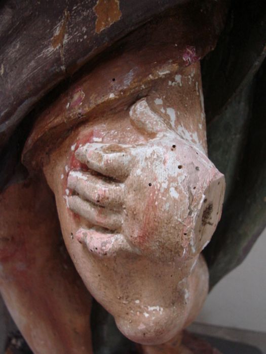 statue : Saint Roch, détail