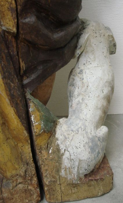 statue : Saint Roch, détail