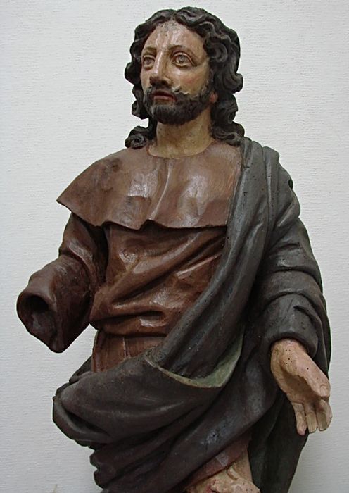 statue : Saint Roch, vue partielle