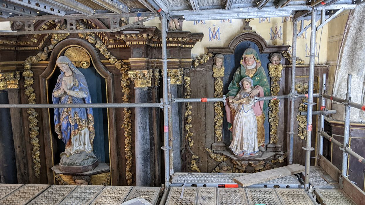 statues : Vierge de l’Immaculée Conception, sainte Anne et la Vierge