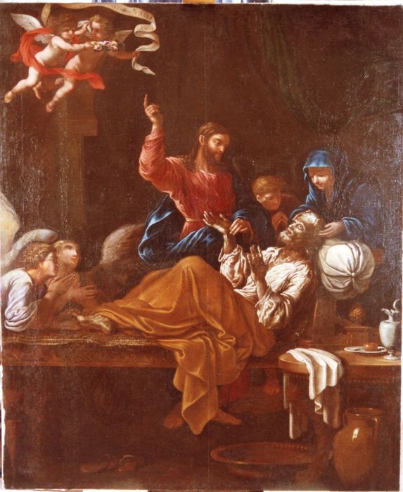 tableau : Mort de Saint Joseph - © Ministère de la Culture (France), Médiathèque du patrimoine et de la photographie (département de la documentation), tous droits réservés