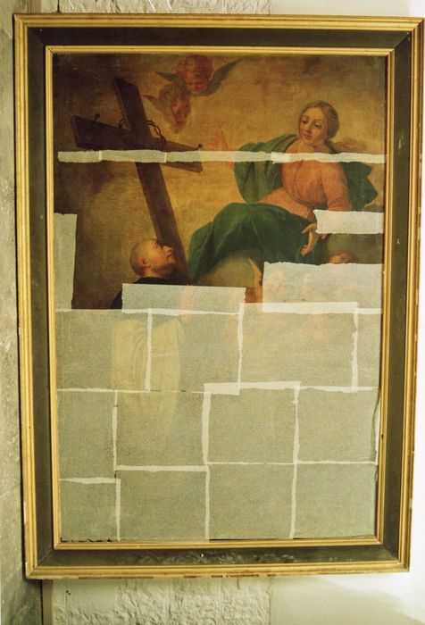 tableau : Religieux implorant la Vierge - © Ministère de la Culture (France), Médiathèque du patrimoine et de la photographie (département de la documentation), tous droits réservés