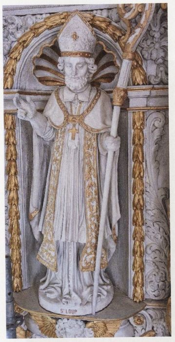 statue : Saint Loup évêque (photocopie numérisée)