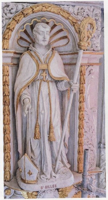 statue : Saint Gilles abbé (photocopie numérisée)