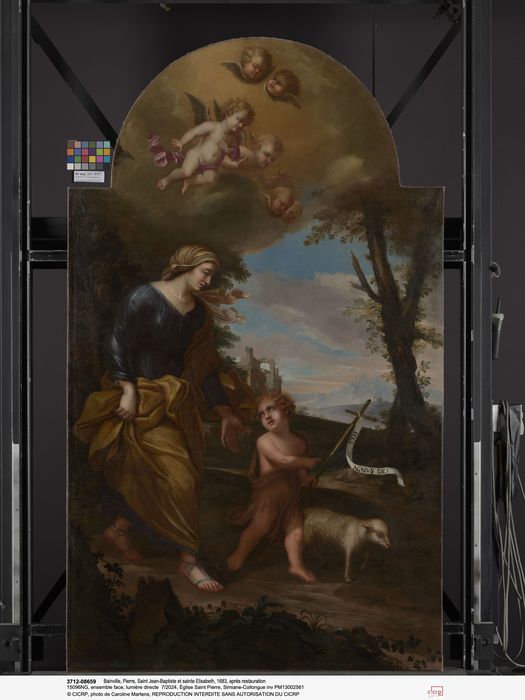 tableau : Saint Jean-Baptiste et sainte Élisabeth - © Ministère de la Culture (France), Médiathèque du patrimoine et de la photographie (département de la documentation) ; © CICRP – tous droits réservés