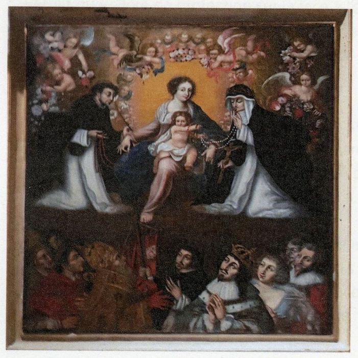 tableau : Institution du rosaire (photocopie numérisée)