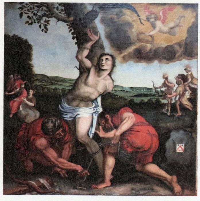 tableau : Martyre de saint Sébastien (photocopie numérisée)