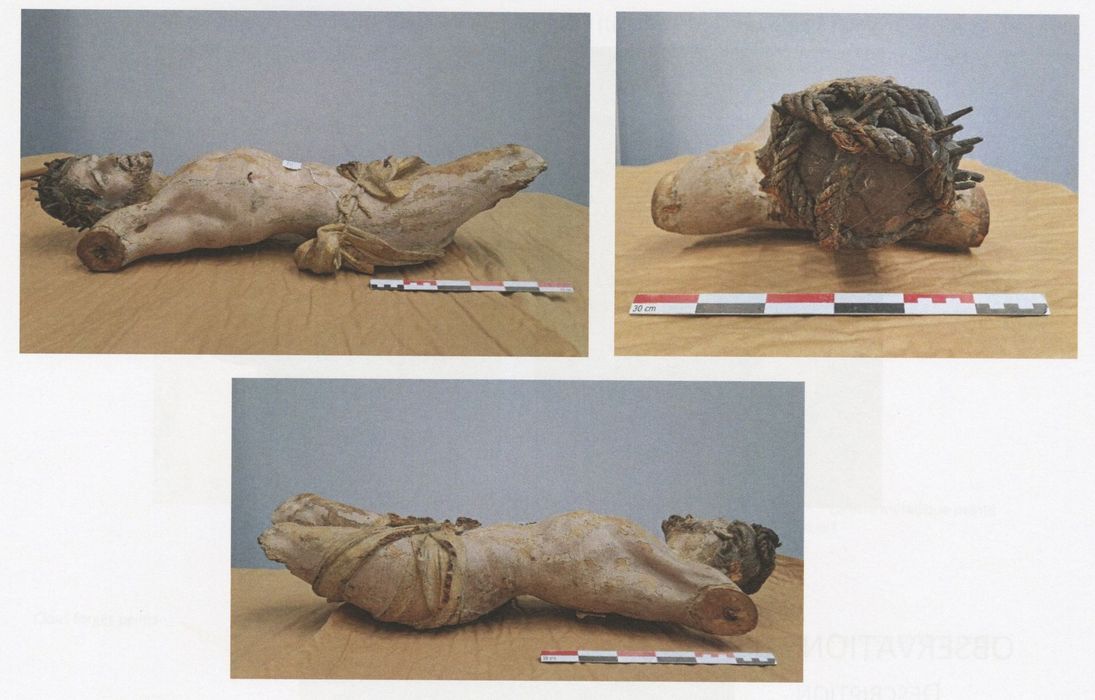 statue : Christ en croix (photocopie numérisée) - © Ministère de la Culture (France), Médiathèque du patrimoine et de la photographie (département de la documentation), tous droits réservés