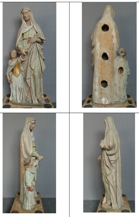 groupe sculpté : Sainte Anne et la Vierge enfant (photocopie numérisée)