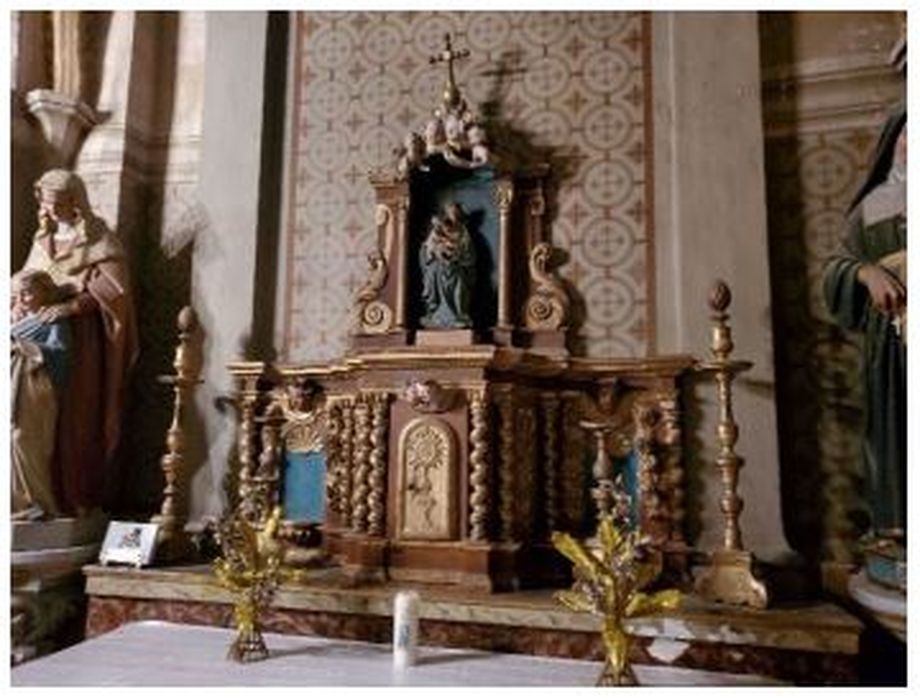 Tabernacle et ses deux statues (statuettes)