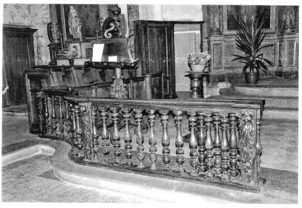 clôture de choeur (table de communion) (photocopie numérisée)