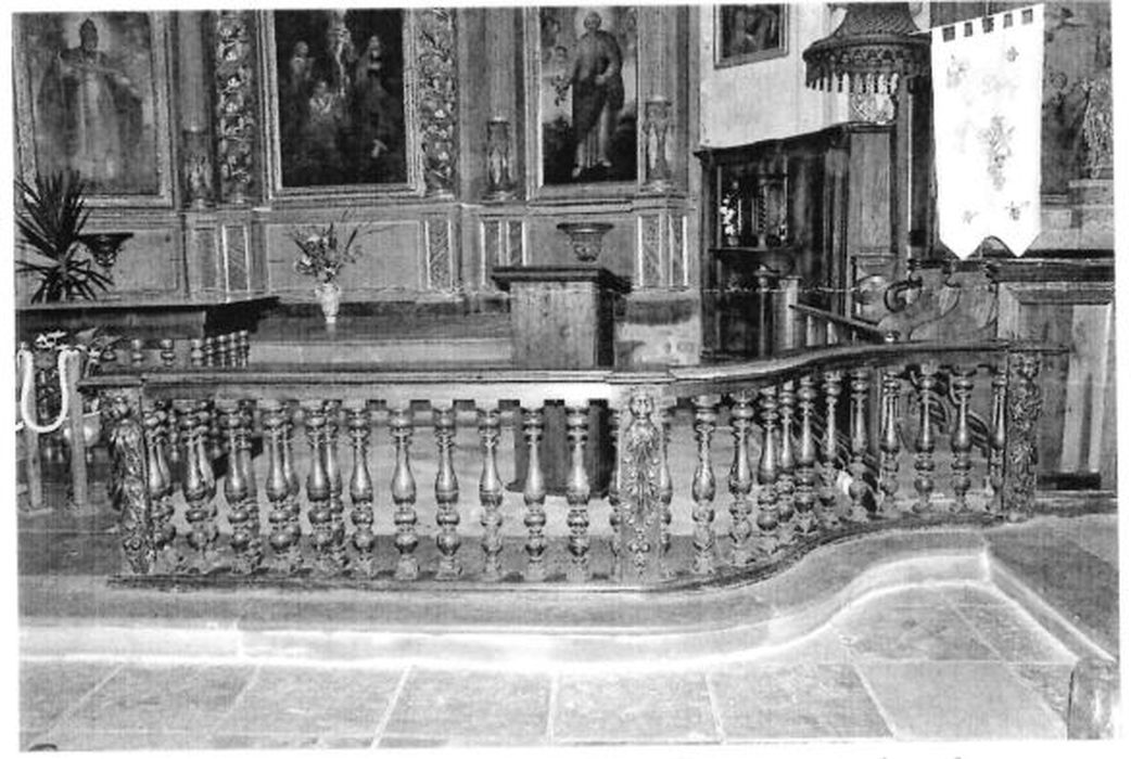 clôture de choeur (table de communion) (photocopie numérisée)