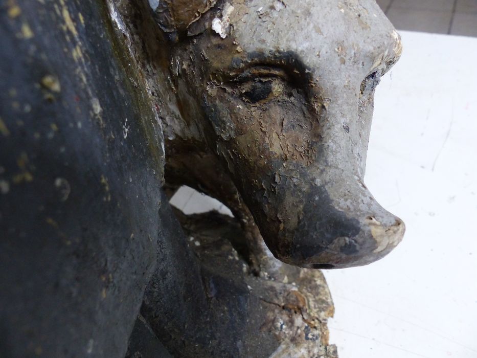 statue : Saint Antoine, détail