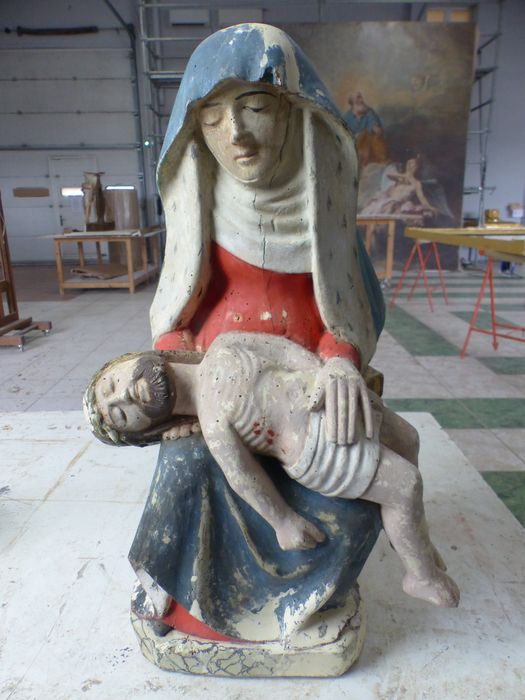 groupe sculpté : Vierge de Pitié