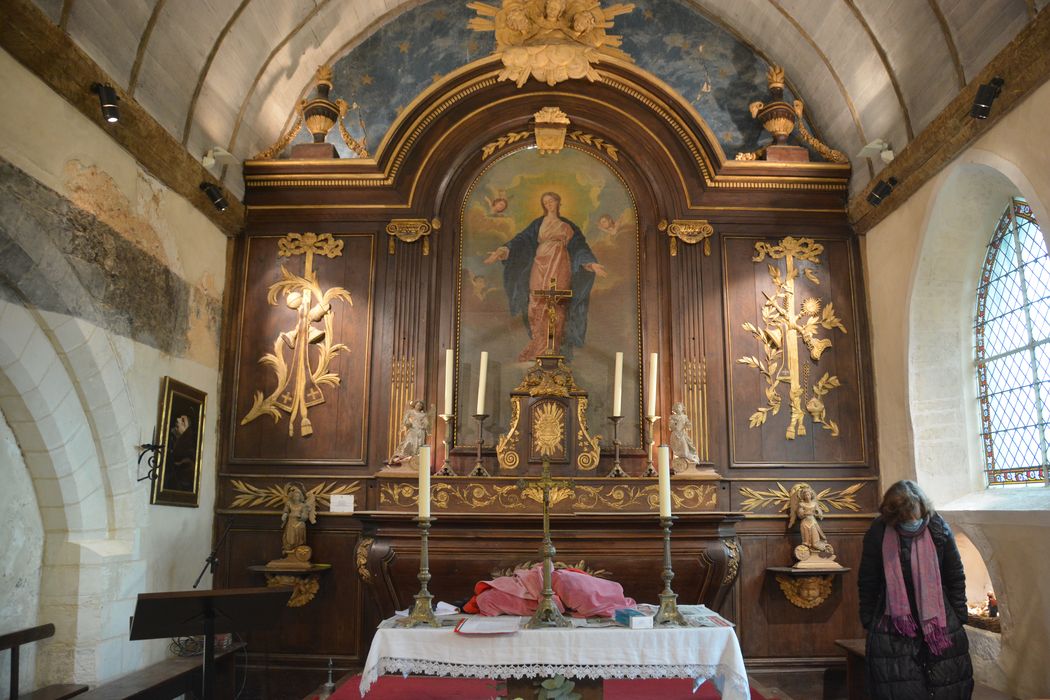 maître-autel, retable, tableau : Assomption de la Vierge