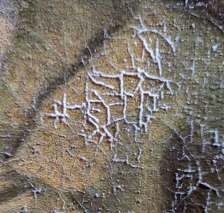tableau : Ananie imposant les mains à Saint Paul, détail