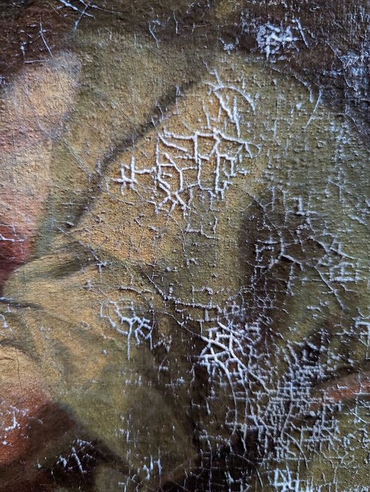 tableau : Ananie imposant les mains à Saint Paul, détail