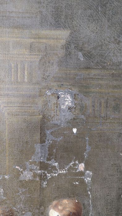tableau : Ananie imposant les mains à Saint Paul, détail