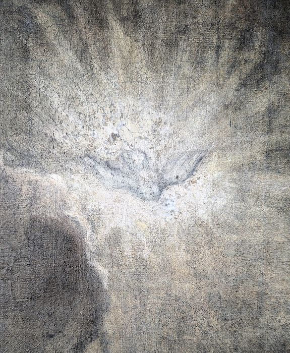 tableau : Ananie imposant les mains à Saint Paul, détail