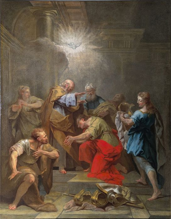 tableau : Ananie imposant les mains à Saint Paul