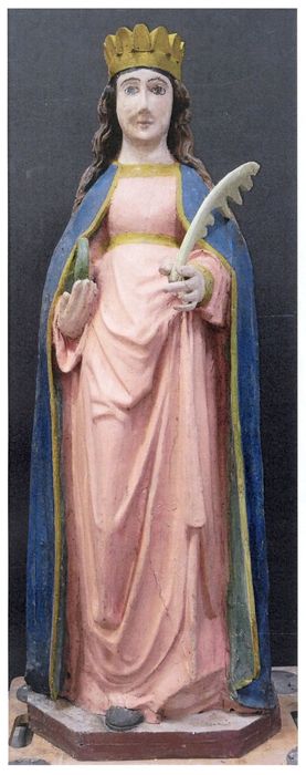 statue : Sainte Catherine (photocopie numérisée)