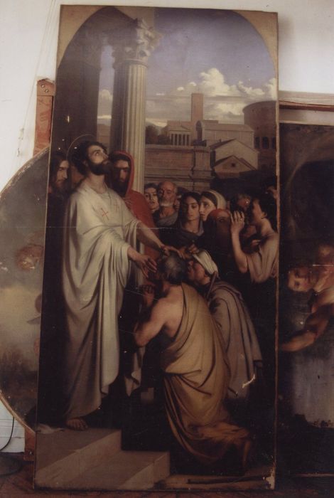 tableau : saint Clair guérissant les aveugles