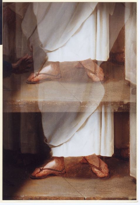 tableau : saint Clair guérissant l'aveugle, détail