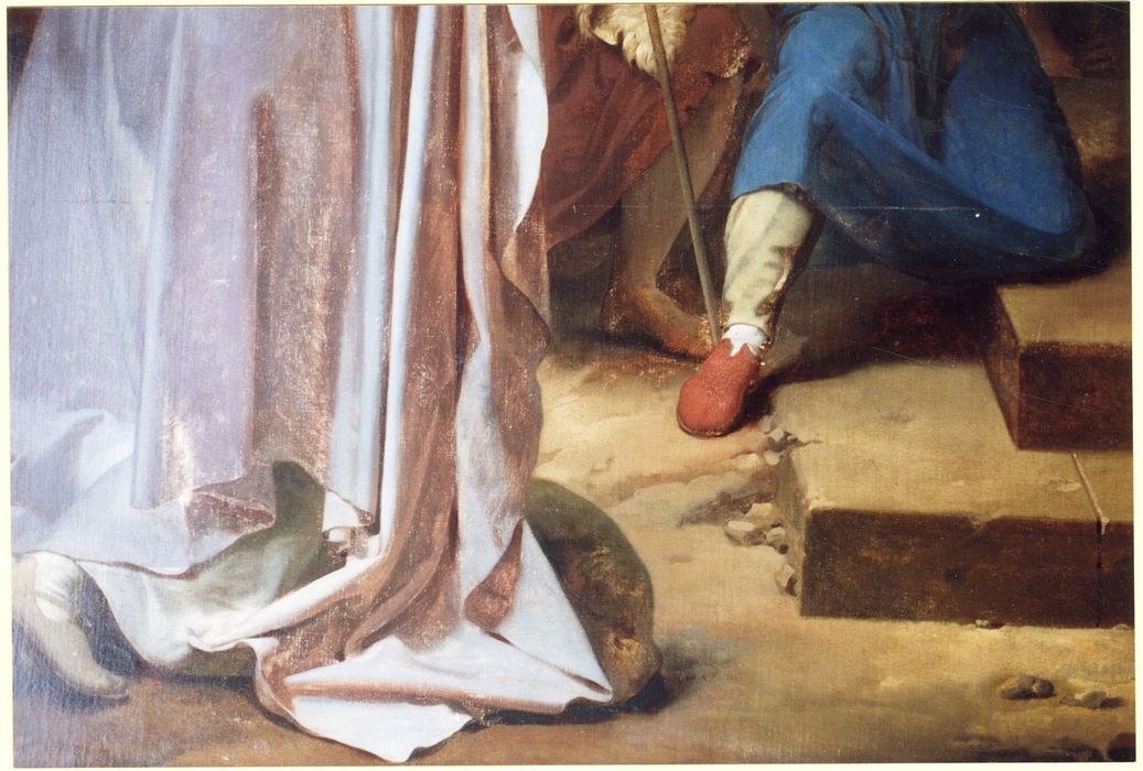 tableau : saint Clair guérissant l'aveugle, détail
