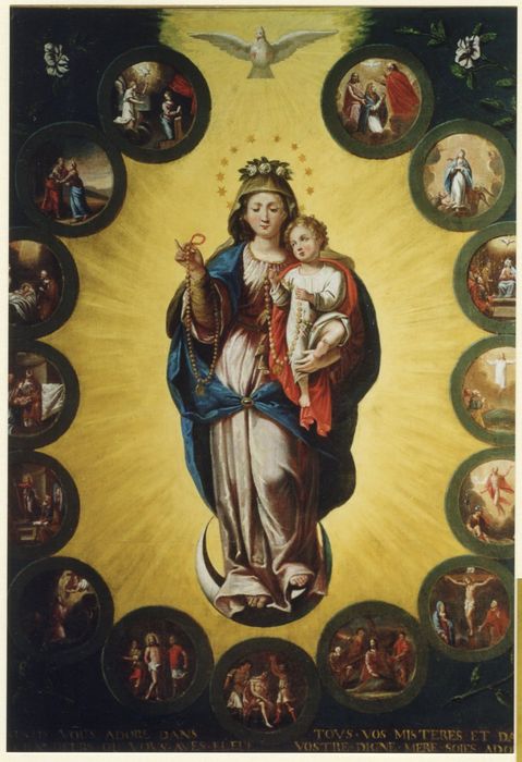 tableau : la Vierge du Rosaire