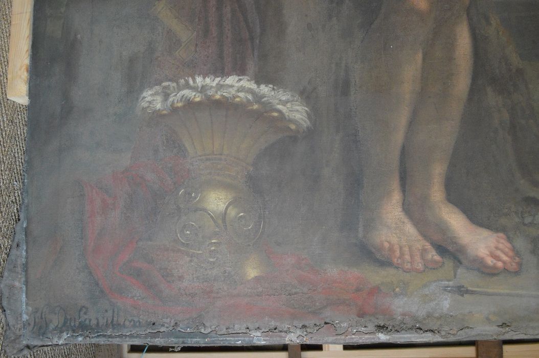 tableau : Martyre de saint Sébastien, détail