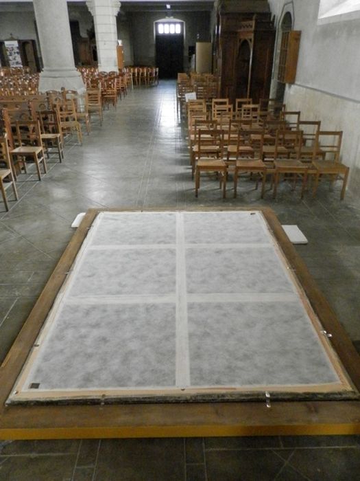 tableau : Martyre de saint Sébastien (revers)