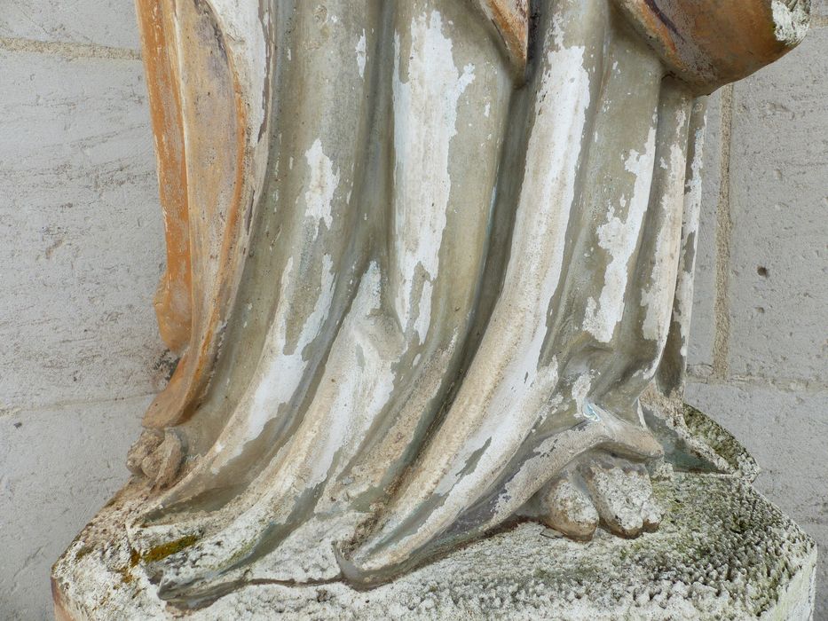 statue : Saint Pierre, détail