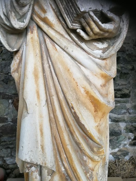 statue : Saint Pierre, détail