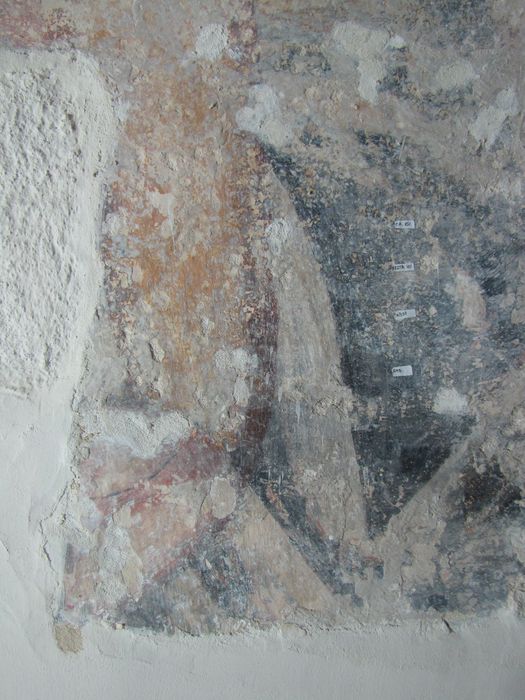 peinture monumentale du transept sud (fragments), détail