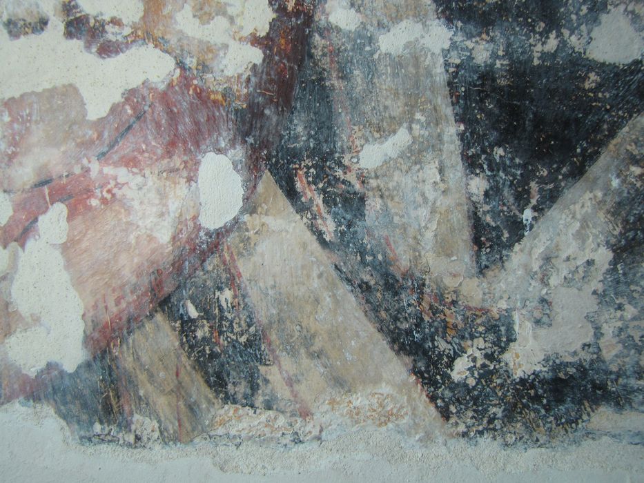peinture monumentale du transept sud (fragments), détail