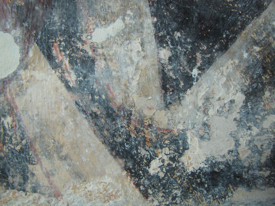 peinture monumentale du transept sud (fragments), détail