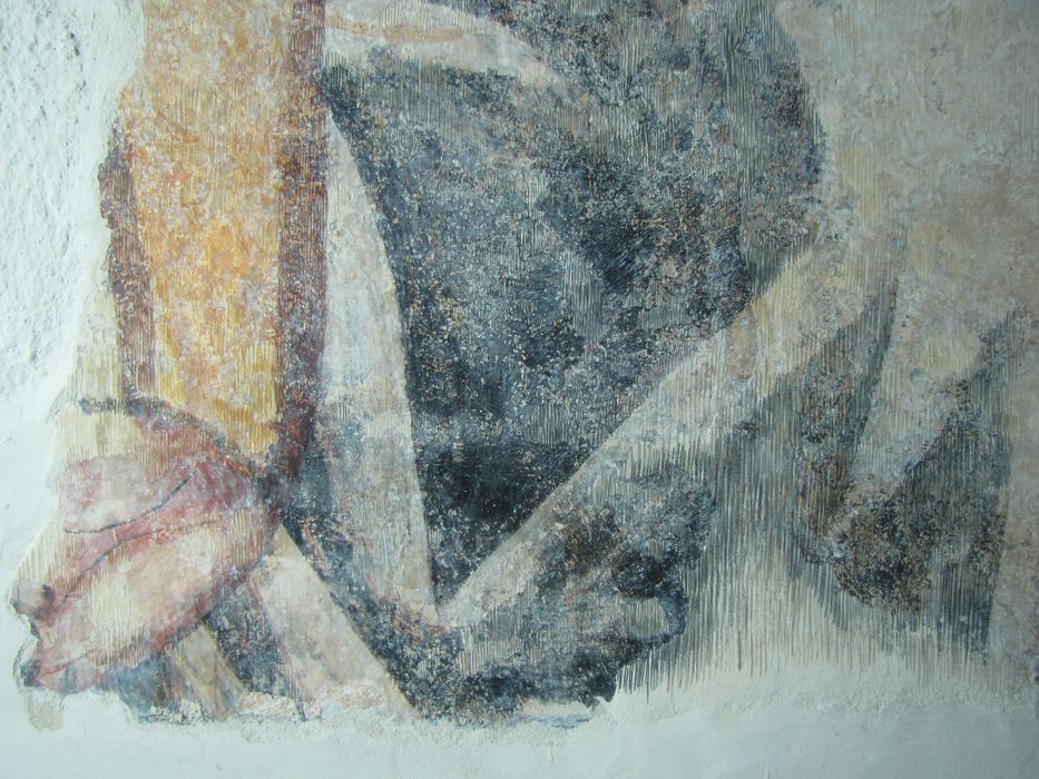 peinture monumentale du transept sud (fragments), détail