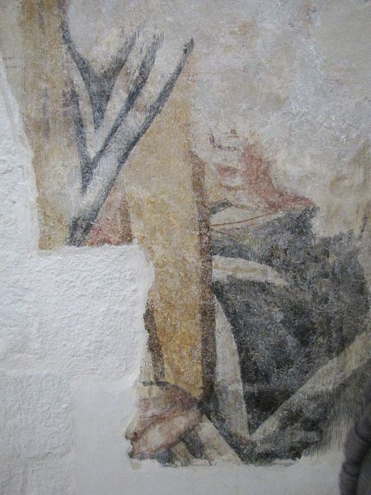 peinture monumentale du transept sud (fragments), détail