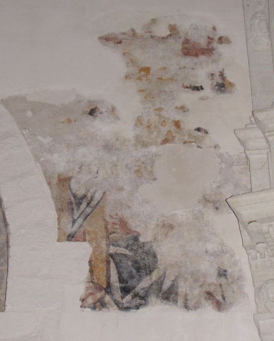 peinture monumentale du transept sud (fragments), détail